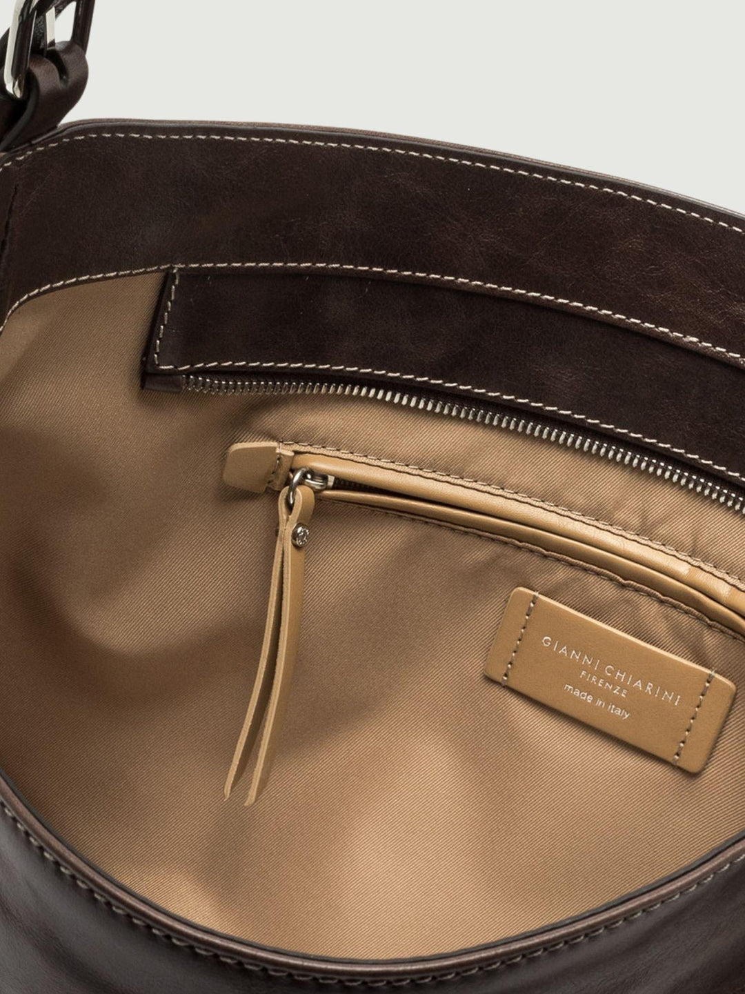 BORSA ASTRID IN PELLE EFFETTO VINTAGE ESPRESSO