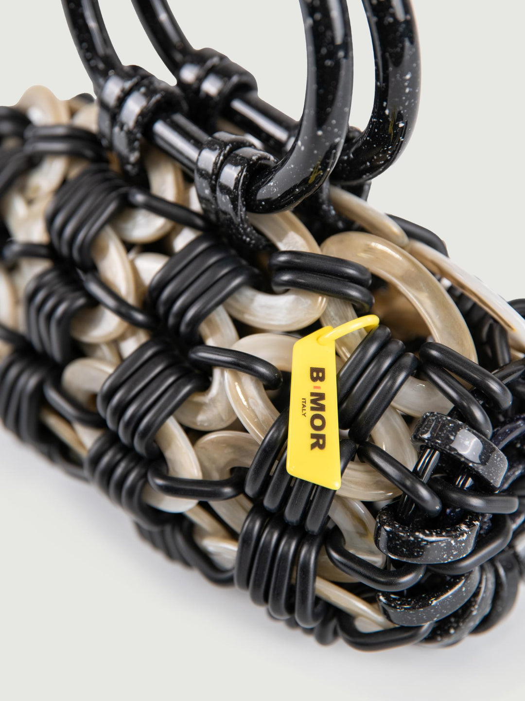 BORSA A MANO LOOP IN RESINA MULTICOLOR LIQUIRIZIA