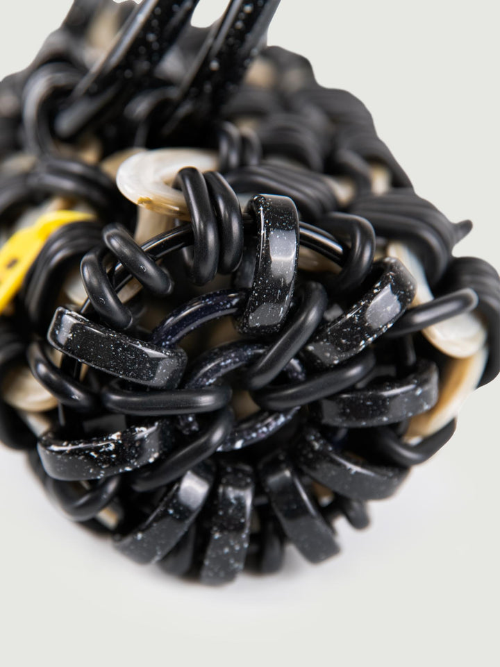 BORSA A MANO LOOP IN RESINA MULTICOLOR LIQUIRIZIA