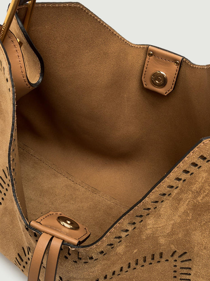 BORSA A SPALLA AURORA MAXI PEANUT BUTTER