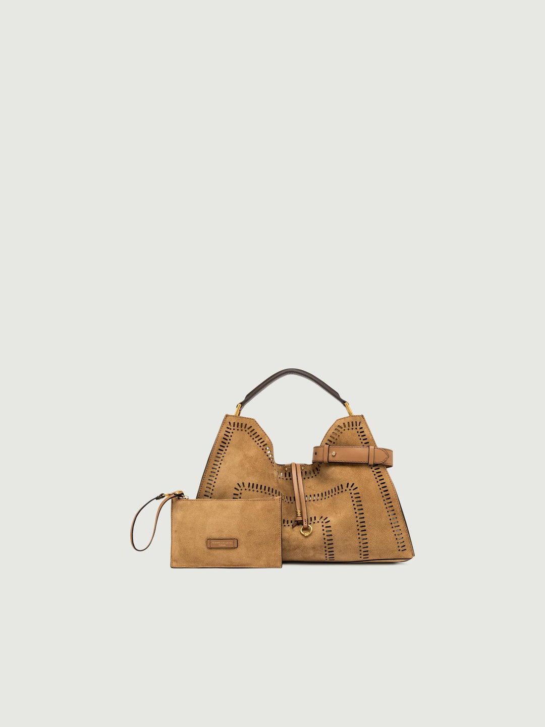 BORSA A SPALLA AURORA MAXI PEANUT BUTTER