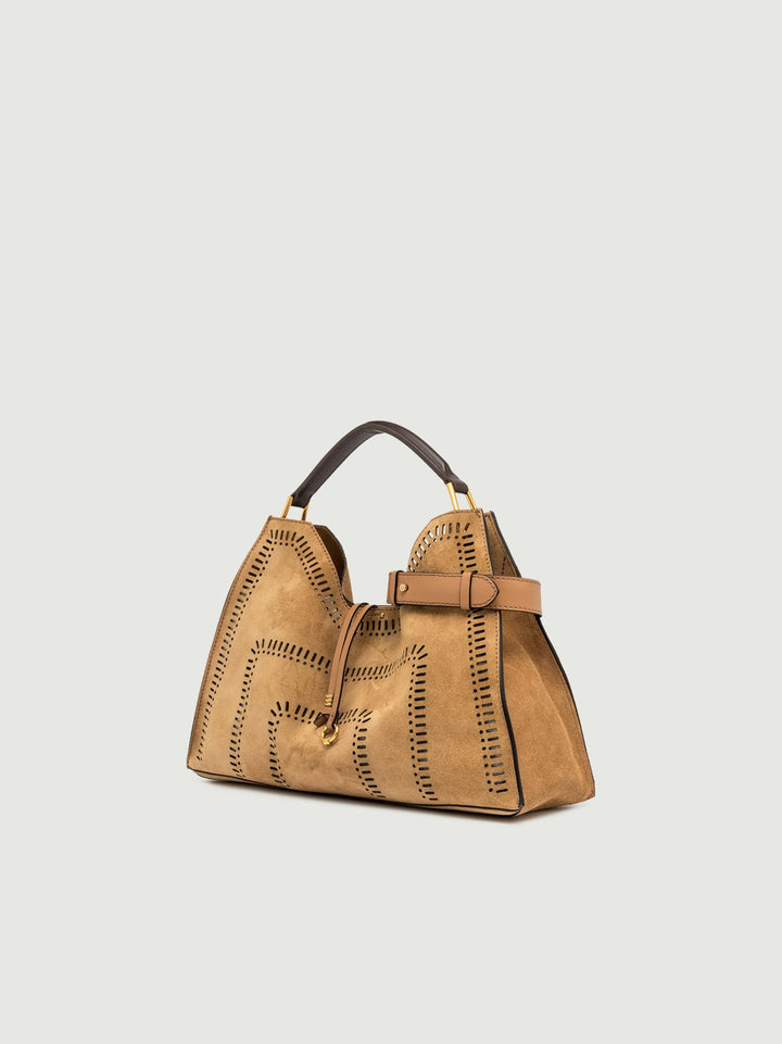 BORSA A SPALLA AURORA MAXI PEANUT BUTTER