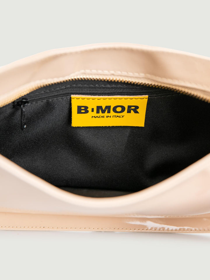 BORSA A SPALLA GLAMMY BEIGE IN PELLE VERNICE