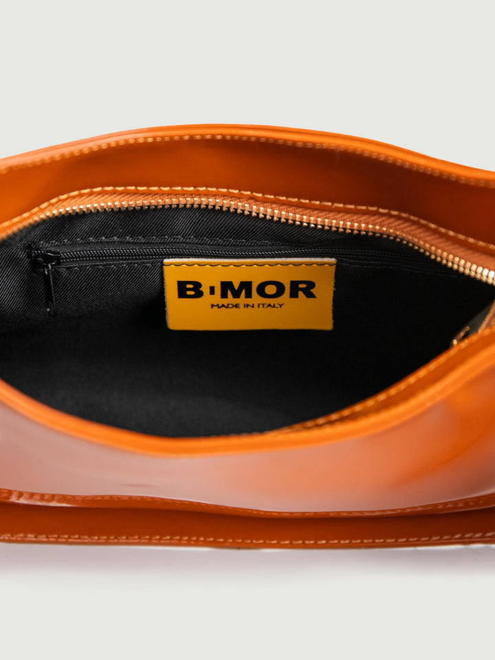 BORSA A SPALLA GLAMMY MATTONE IN PELLE VERNICE