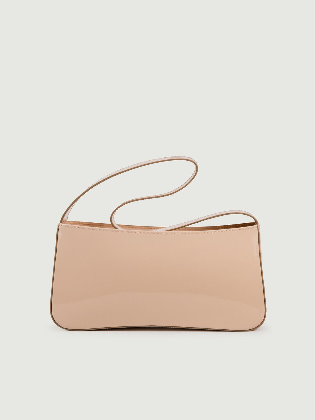 BORSA A SPALLA SEVENTY BEIGE IN VERNICE