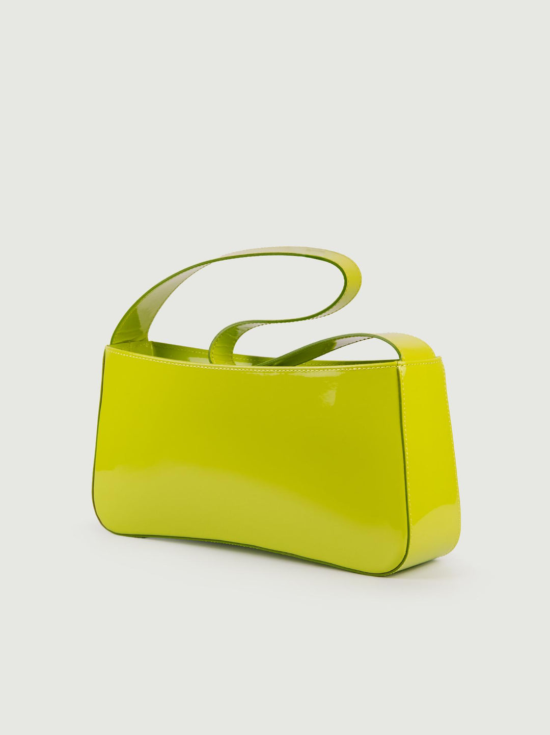 BORSA A SPALLA SEVENTY PISTACCHIO IN VERNICE
