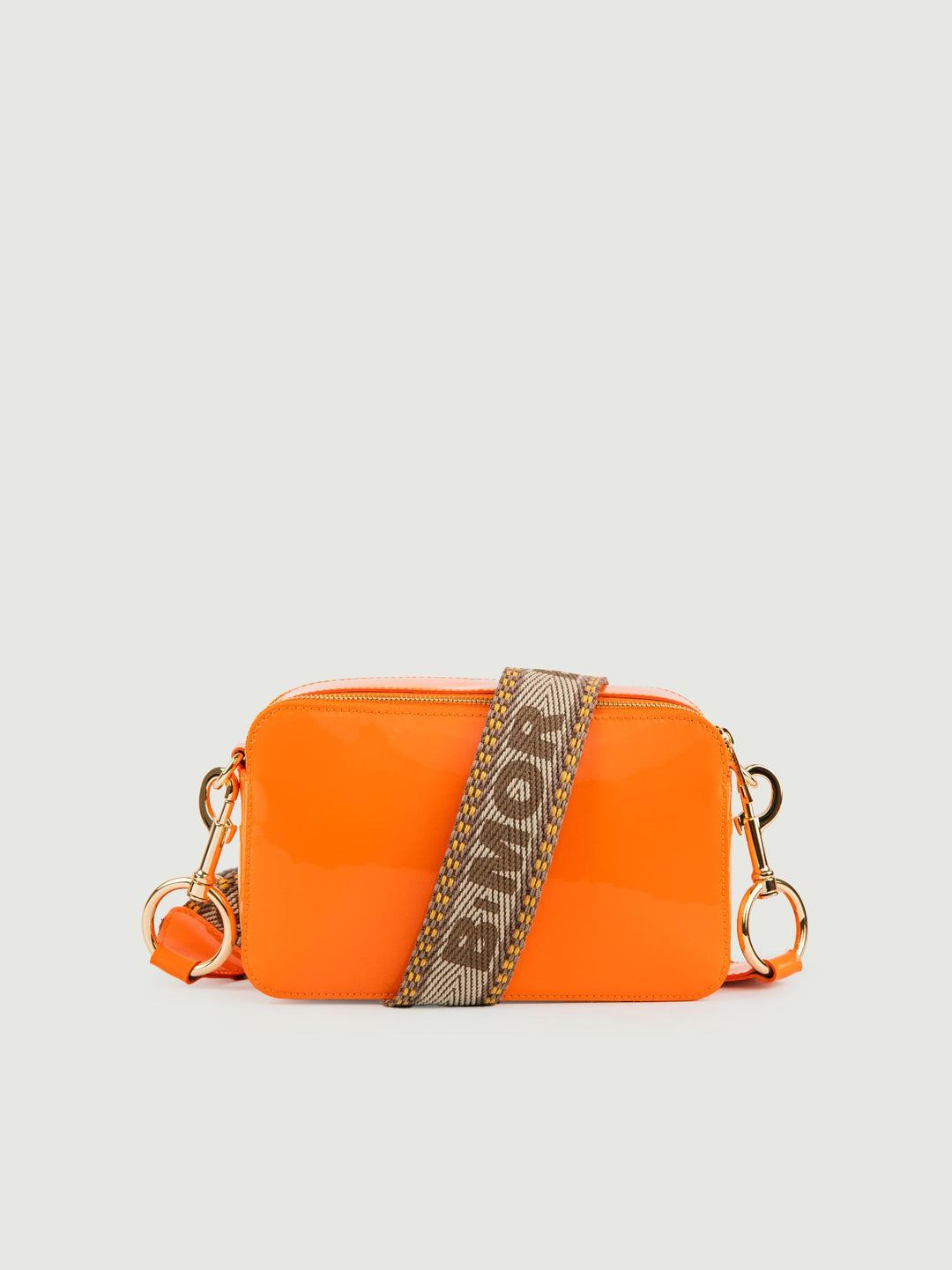 BORSA A TRACOLLA MAXI YOURS ARANCIONE IN PELLE VERNICE
