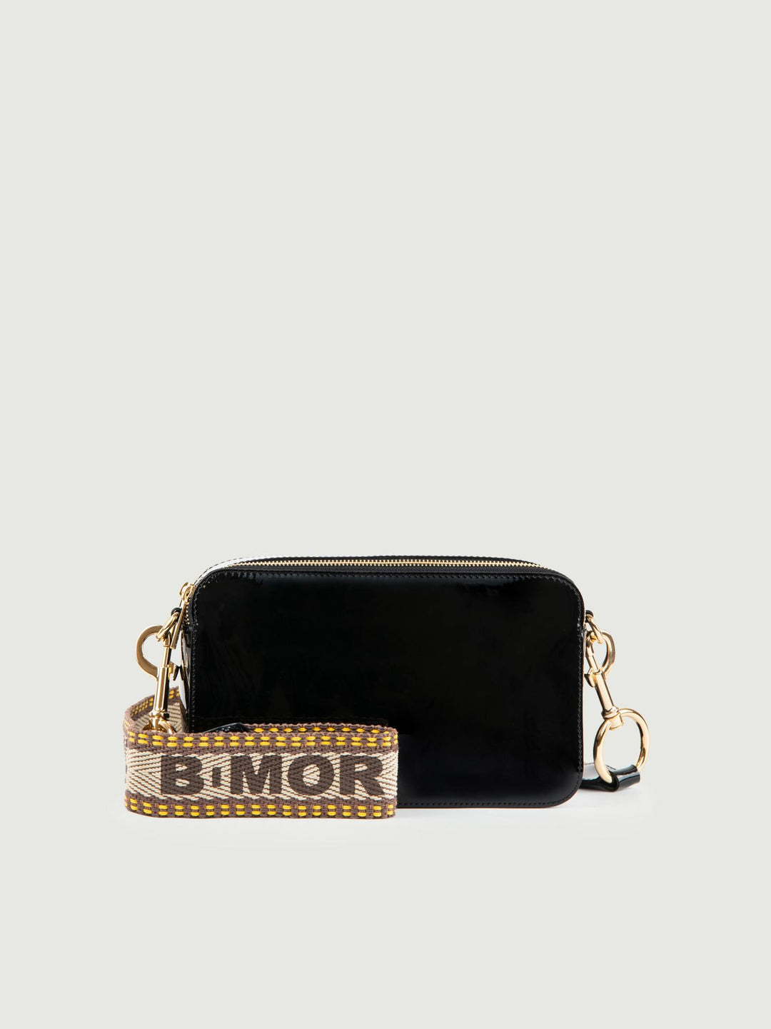 BORSA A TRACOLLA MAXI YOURS NERA IN PELLE VERNICE