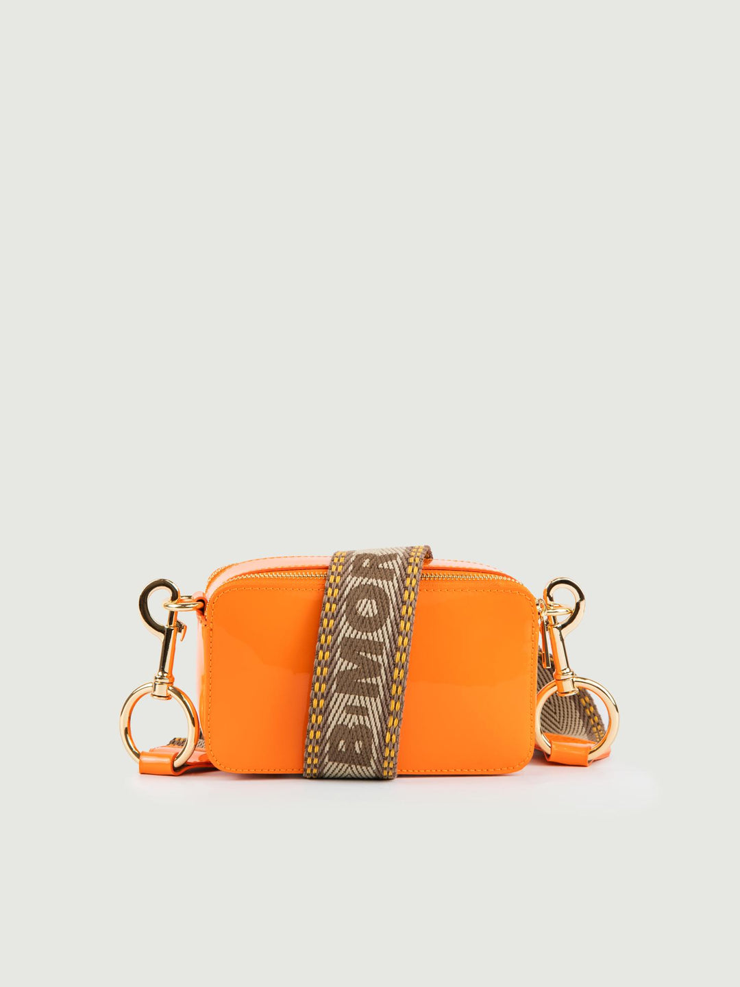 BORSA A TRACOLLA YOURS ARANCIONE IN PELLE VERNICE