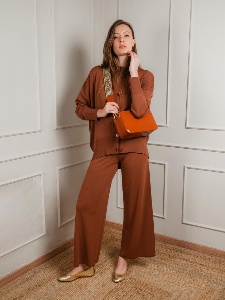 BORSA A TRACOLLA YOURS MATTONE IN PELLE VERNICE