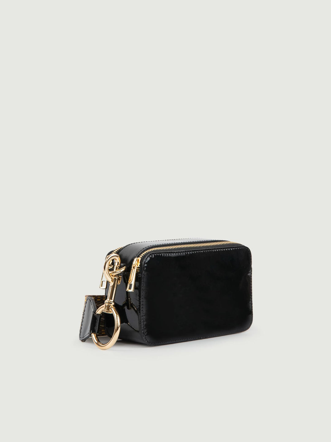 BORSA A TRACOLLA YOURS NERA IN PELLE VERNICE