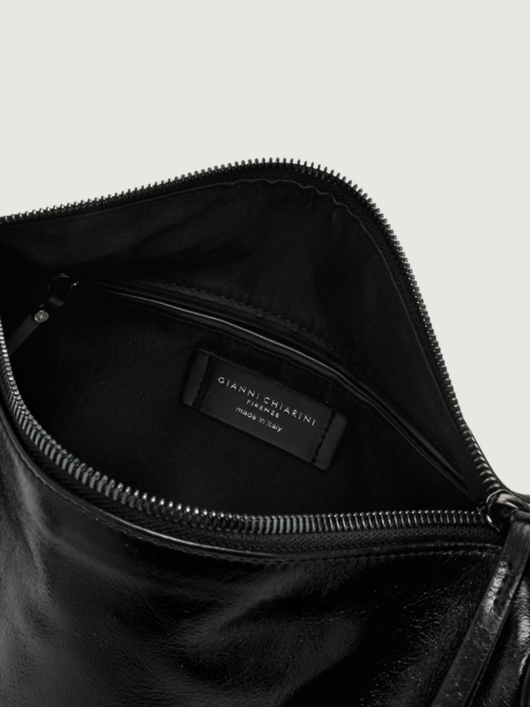 BORSA CHARLOTTE IN PELLE VINTAGE NERA