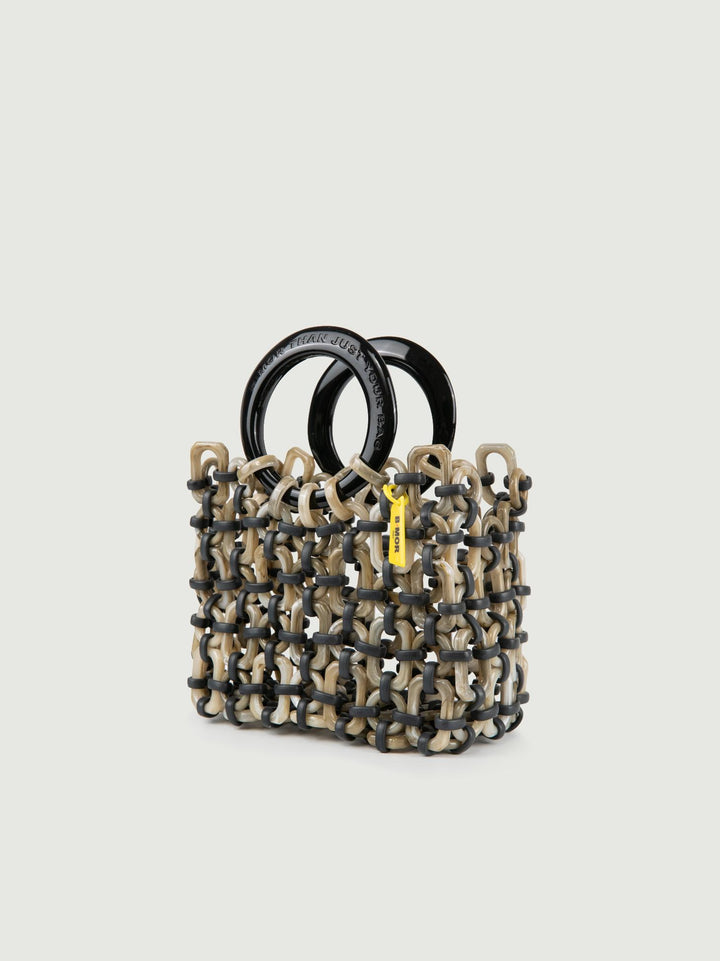 BORSA CON MANICI DOLL IN RESINA MULTICOLOR LIQUIRIZIA