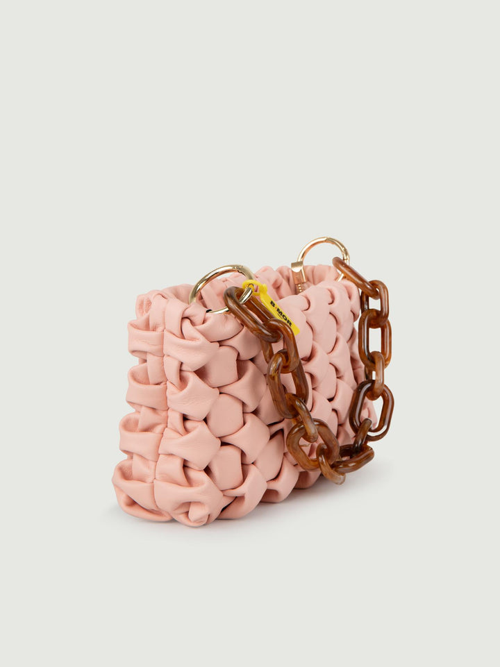 BORSA CURLY IN PELLE INTRECCIATA CIPRIA