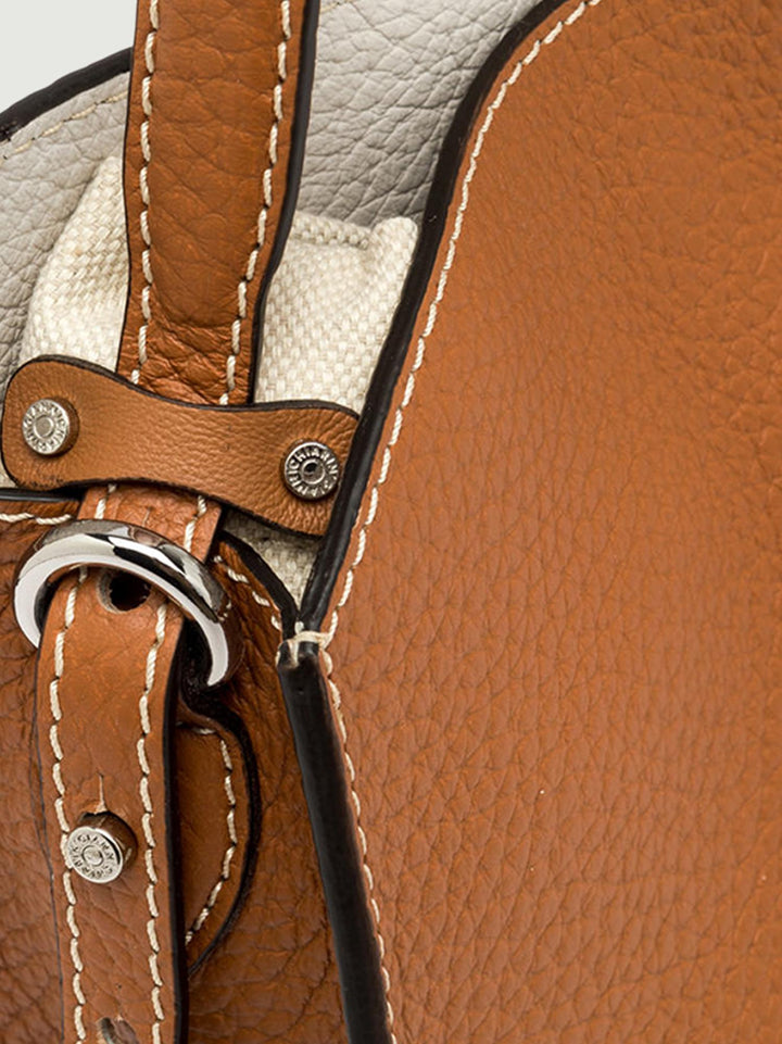 BORSA DA SPALLA ASIA CARAMELLO & SABBIA