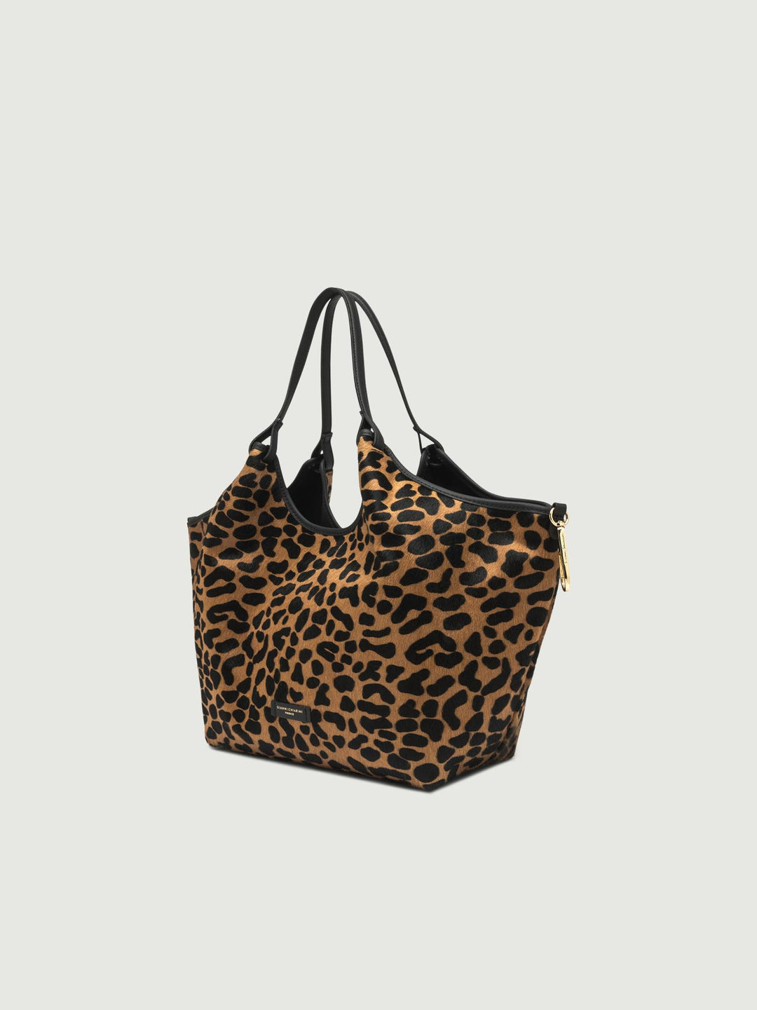 BORSA DUA IN CAVALLINO LEOPARDO