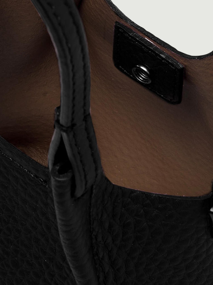 BORSA DUA MINI IN PELLE NERA