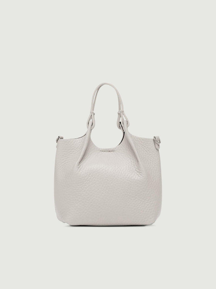 BORSA DUA MINI IN PELLE SABBIA