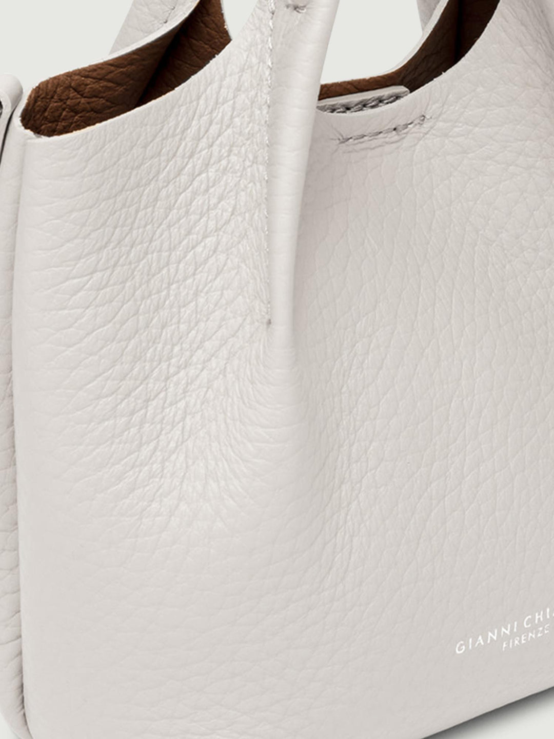 BORSA DUA MINI IN PELLE SABBIA