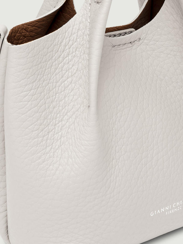 BORSA DUA MINI IN PELLE SABBIA