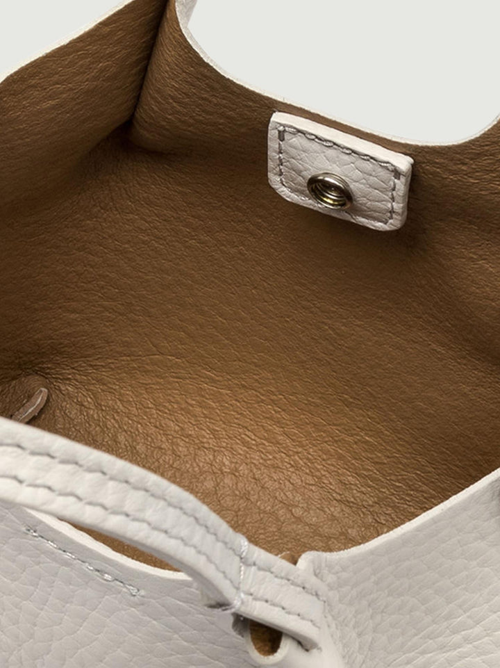 BORSA DUA MINI IN PELLE SABBIA