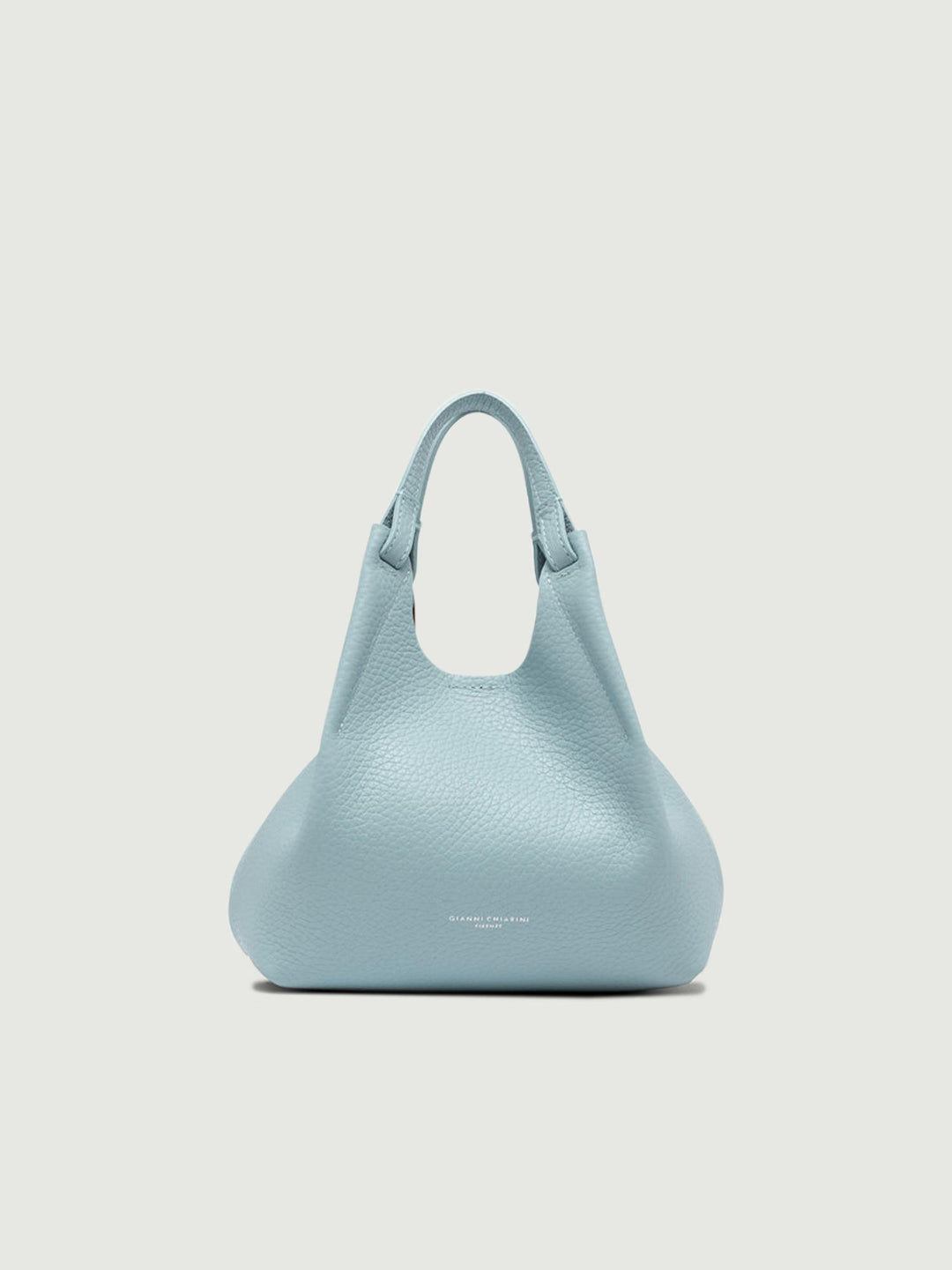 BORSA DUA SMALL IN PELLE AZZURRA