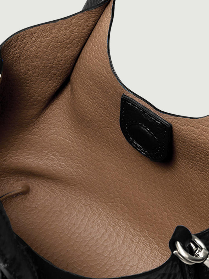 BORSA DUA SMALL IN PELLE NERA
