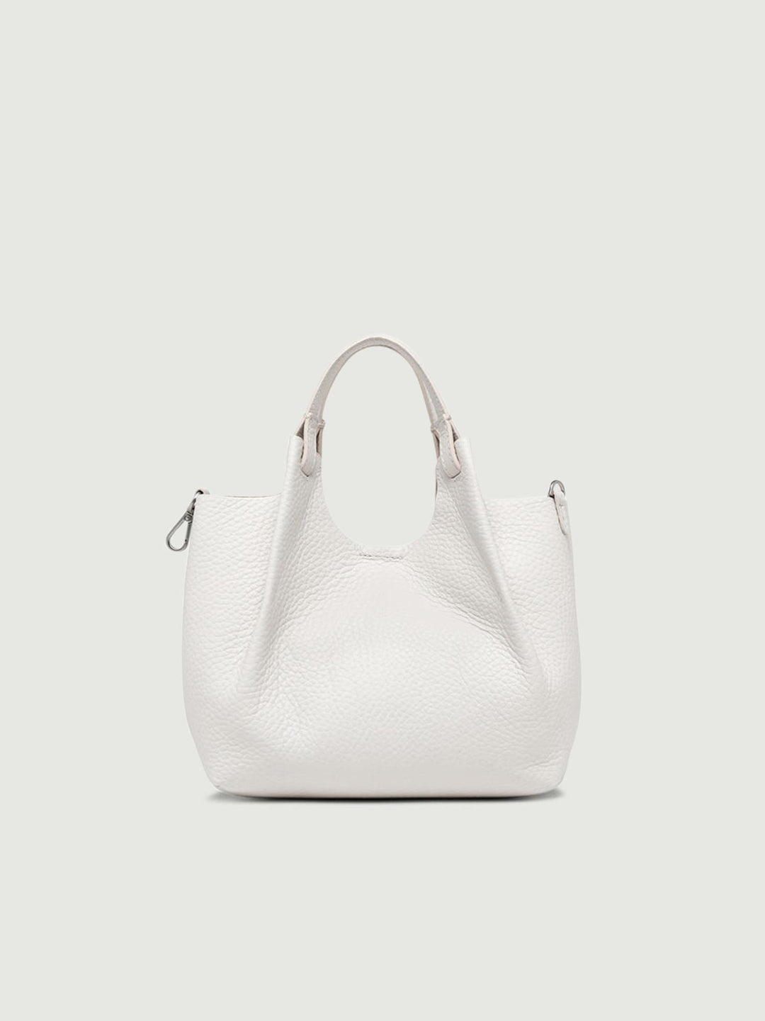 BORSA DUA SMALL IN PELLE SABBIA