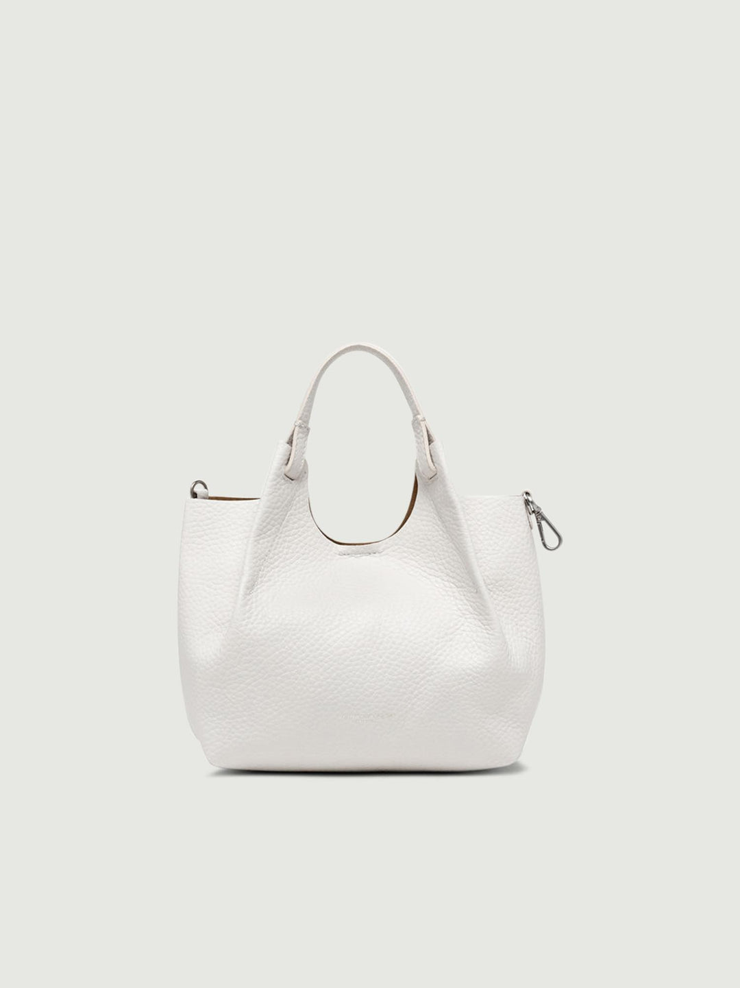 BORSA DUA SMALL IN PELLE SABBIA