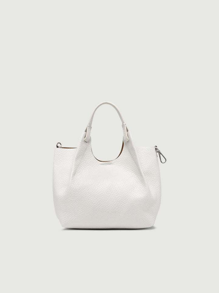 BORSA DUA SMALL IN PELLE SABBIA