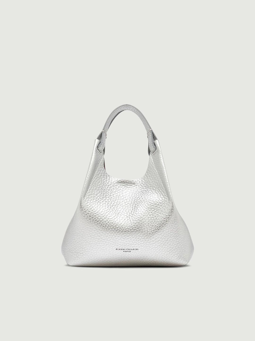 BORSA DUA SMALL IN PELLE SILVER