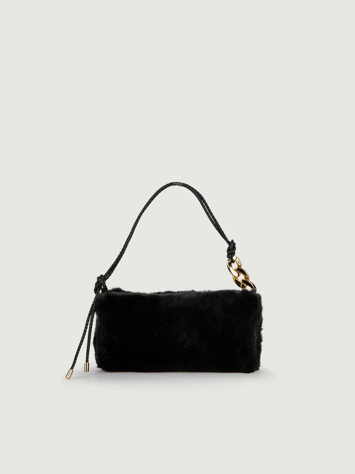 BORSA ECOPELLICCIA nera