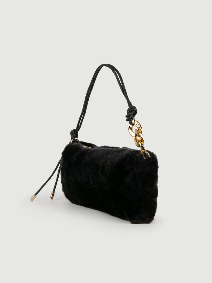 BORSA ECOPELLICCIA nera