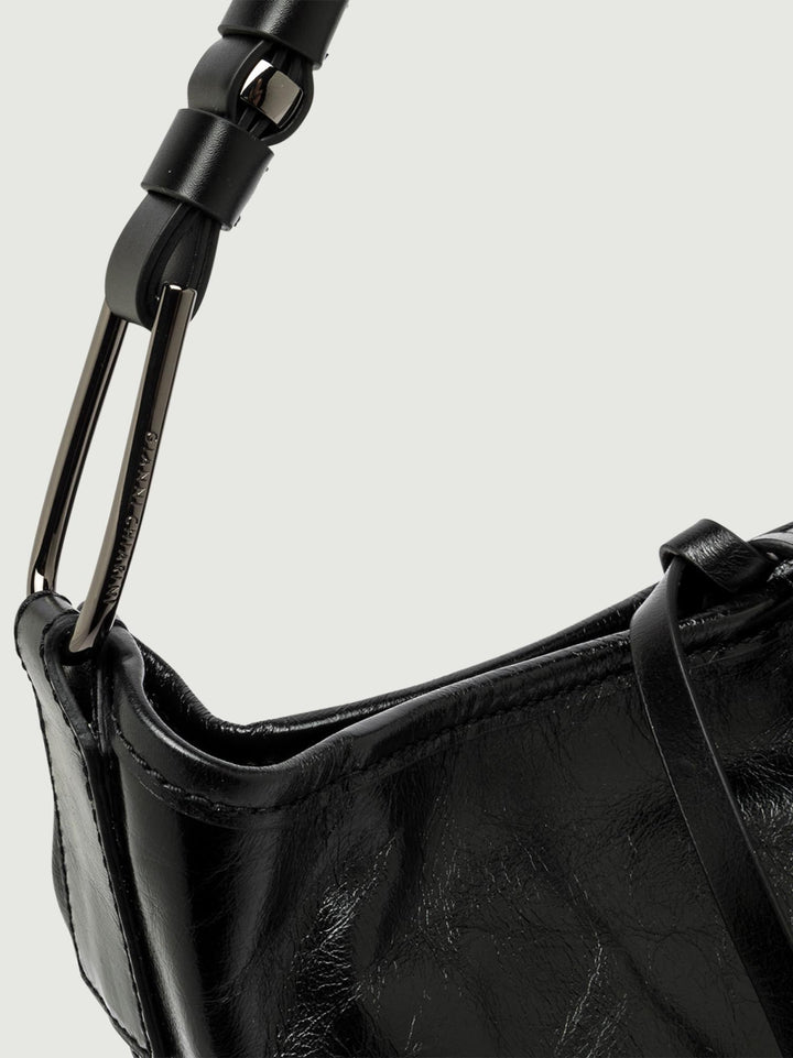BORSA ELIANA IN PELLE VINTAGE NERA