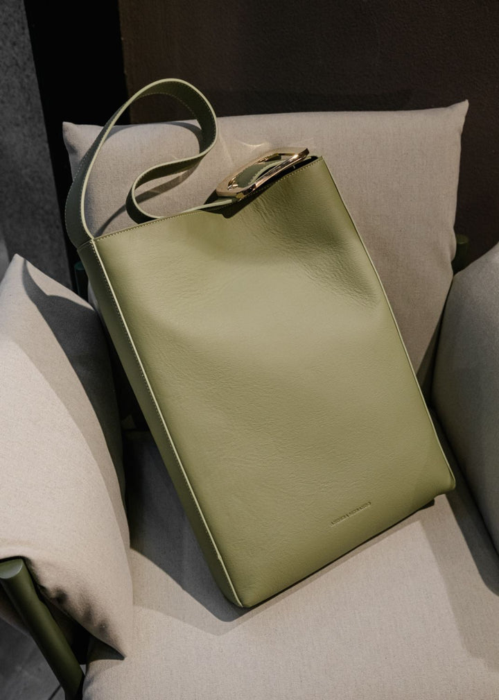 BORSA GRACE IN PELLE PISTACCHIO