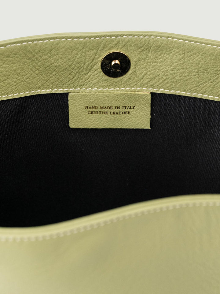 BORSA GRACE IN PELLE PISTACCHIO