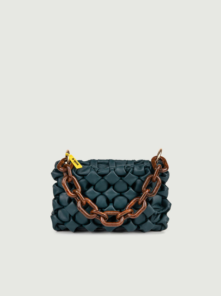 BORSA IN PELLE INTRECCIATA OTTANIO "CURLY"