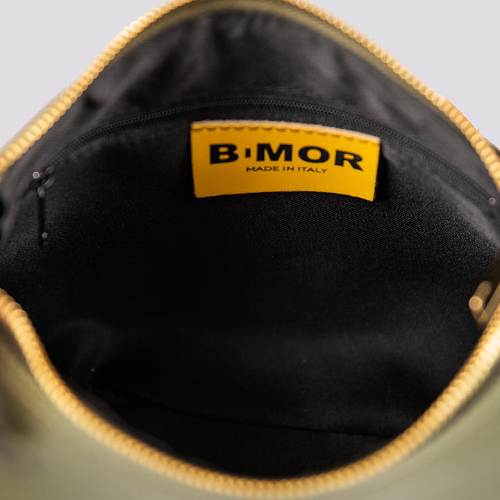 BORSA IN PELLE VERDE CON CATENA ORO "QUEEN"