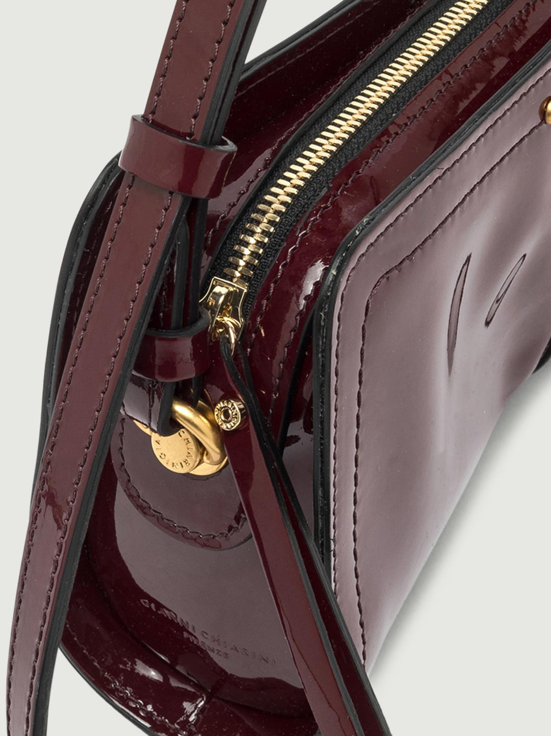 BORSA KEIRA IN VERNICE BORDEAUX