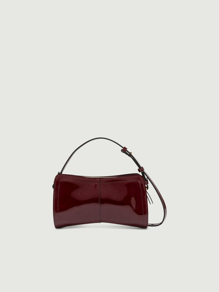 BORSA KEIRA IN VERNICE BORDEAUX