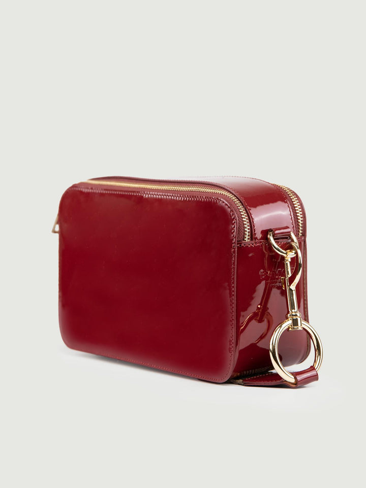 BORSA MAXI YOURS IN PELLE VERNICE BORDEAUX