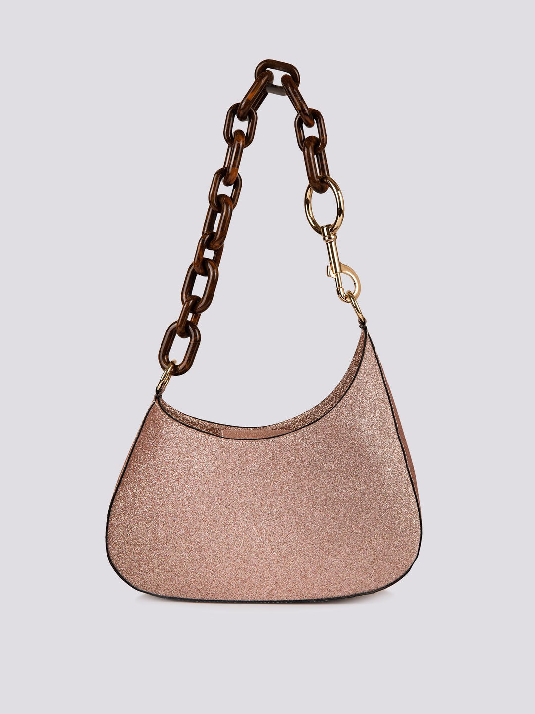 BORSA MINI CURVY Glitter Barbie Pink