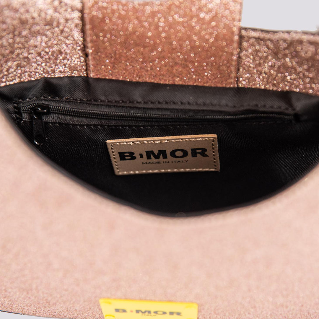 BORSA MINI CURVY Glitter Barbie Pink