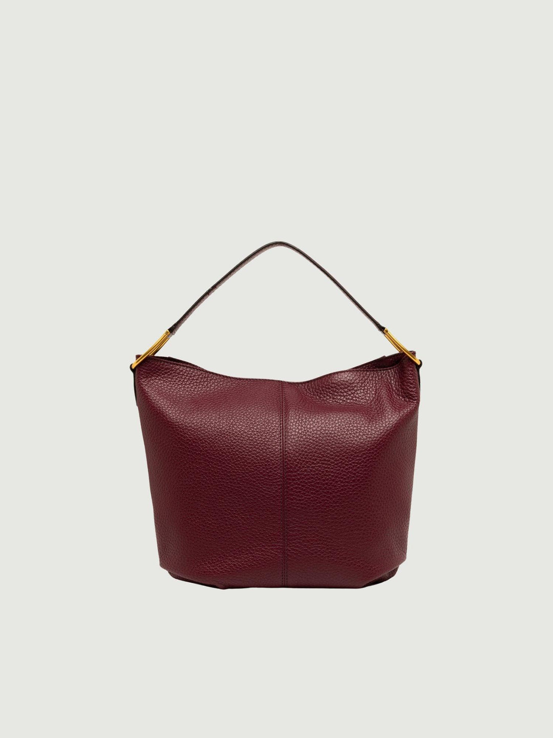 BORSA NATASHA IN PELLE GRANA MAXI WINE BERRY