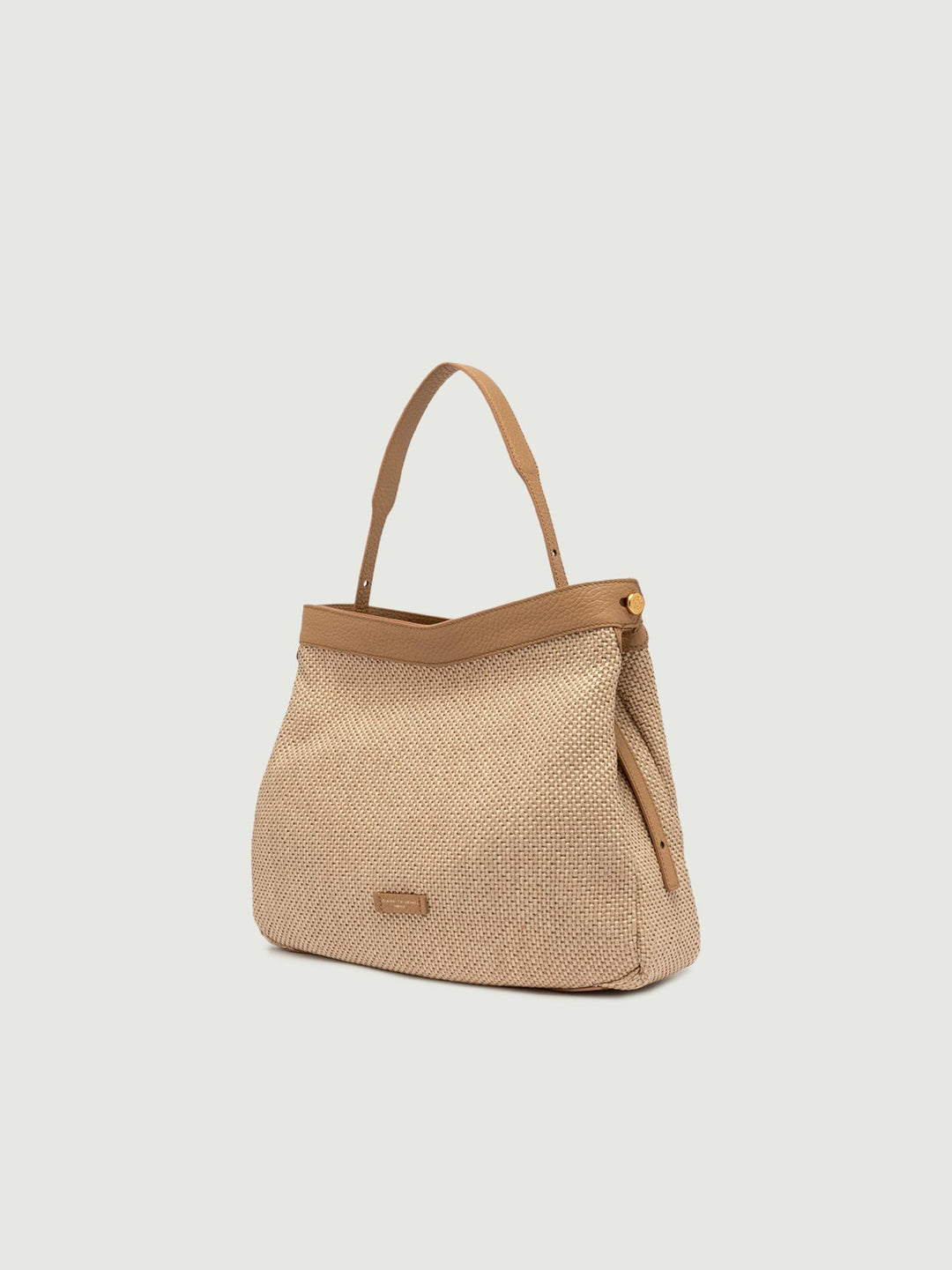 BORSA OTTAVIA GRANDE IN PAGLIA INTRECCIATA NATURALE