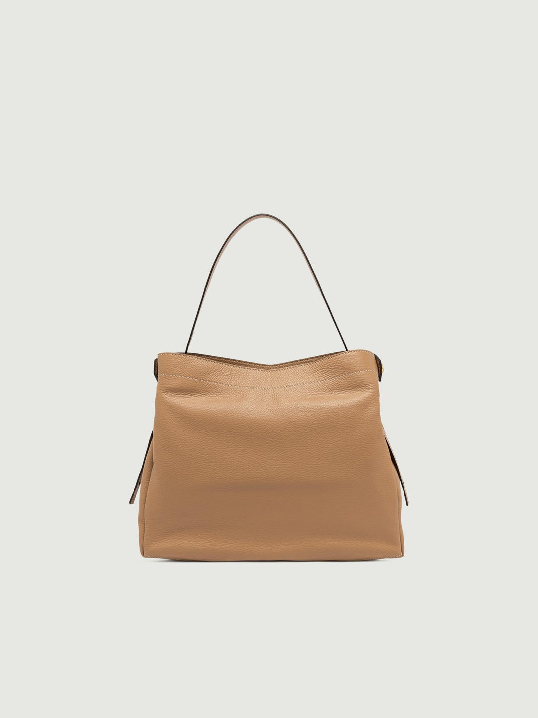 BORSA OTTAVIA GRANDE IN PELLE CUOIO