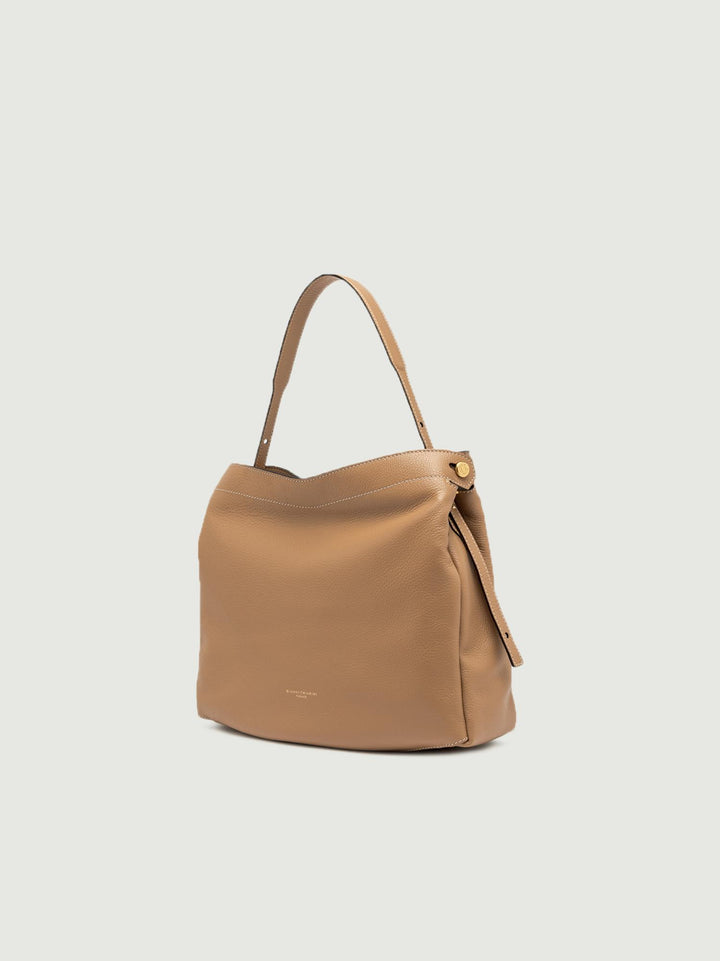 BORSA OTTAVIA GRANDE IN PELLE CUOIO