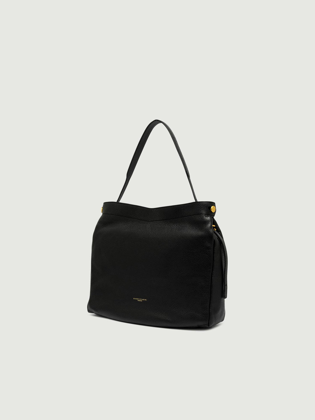 BORSA OTTAVIA IN PELLE MARTELLATA NERA