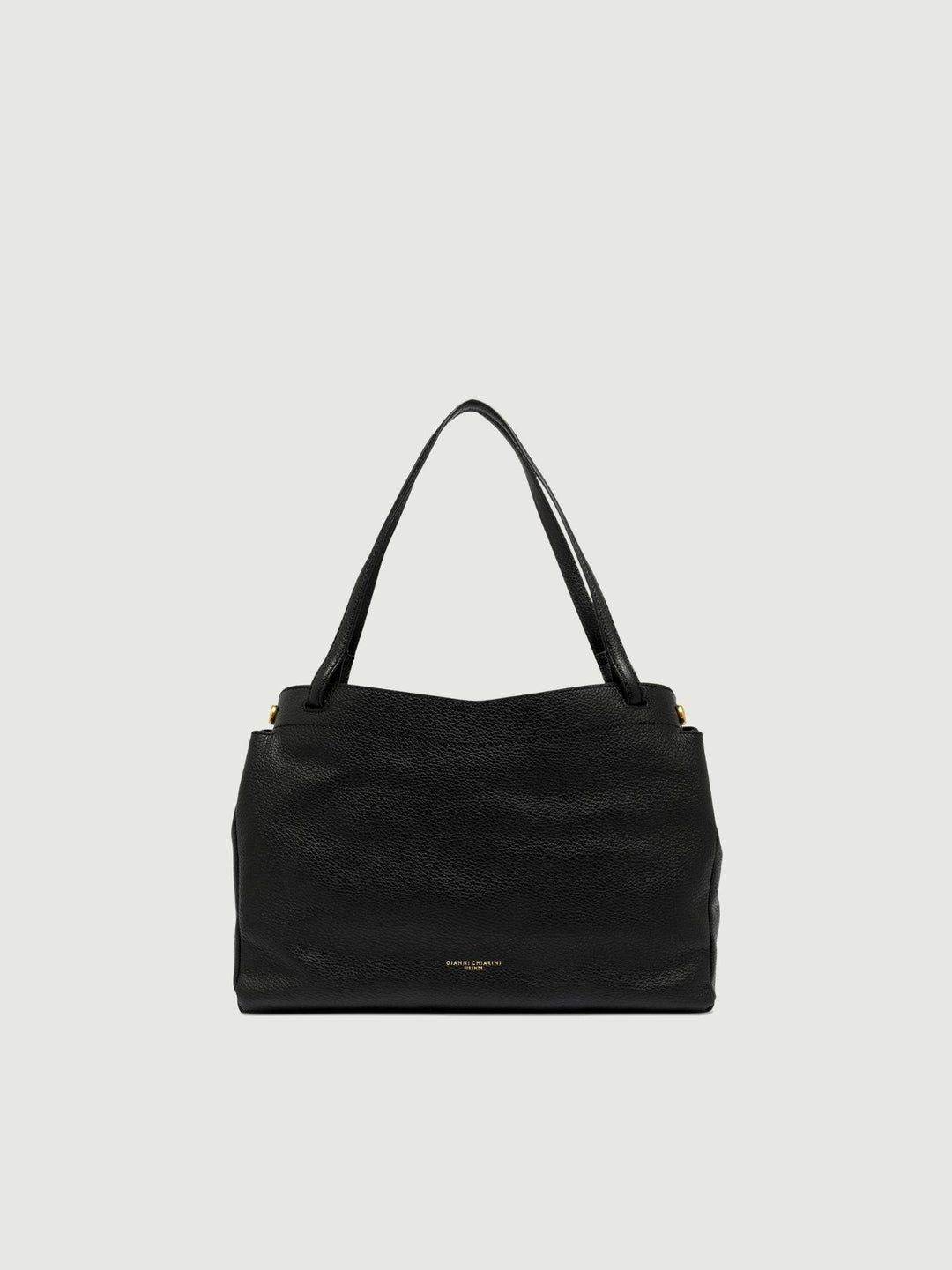 BORSA OTTAVIA IN PELLE MARTELLATA NERA