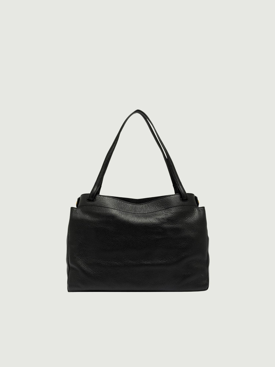 BORSA OTTAVIA IN PELLE MARTELLATA NERA